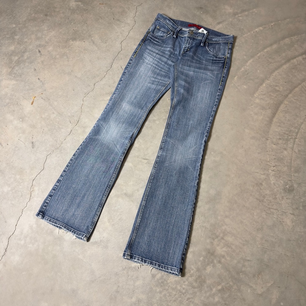 Vintage Y2k Levi's Demi Boot 508 Jeans‎ Womens 28 Blue Long Inseam Boho Flare